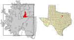 Tarrant County Texas Incorporated Areas Hurst highlighted